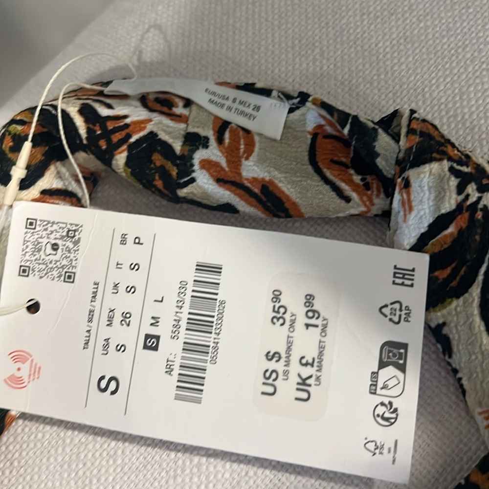 Zara Multicolor Wide Leg Pant and Halter Set - Picture 9 of 9